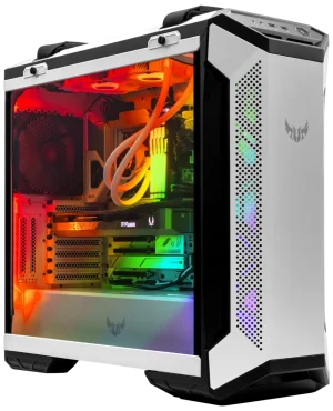 ASUS TUF GT501 White Edition PC case with RGB components