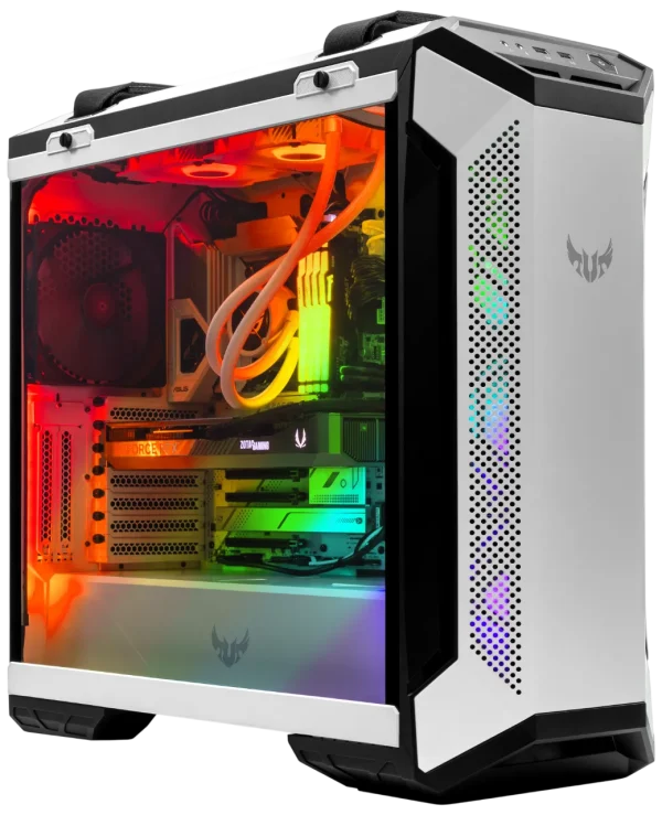 ASUS TUF GT501 White Edition PC case with RGB components