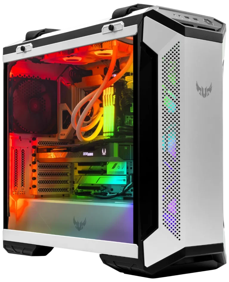 TUF Gaming GT501 White, Radeon RX 9070 XT 16GB, Ryzen 7 7800X3D, DDR5 32GB, 2 TB NVMe SSD, Gaming PC