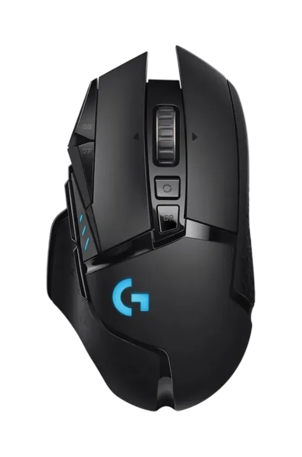 Top Down Image of the G502 Lightspeed Wireless Mouse