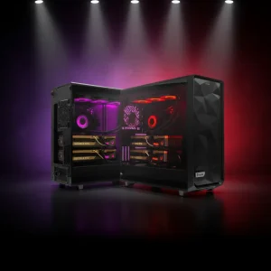 MES2X Dual GeForce RTX 5090 Liquid Cooled AI Custom Workstation