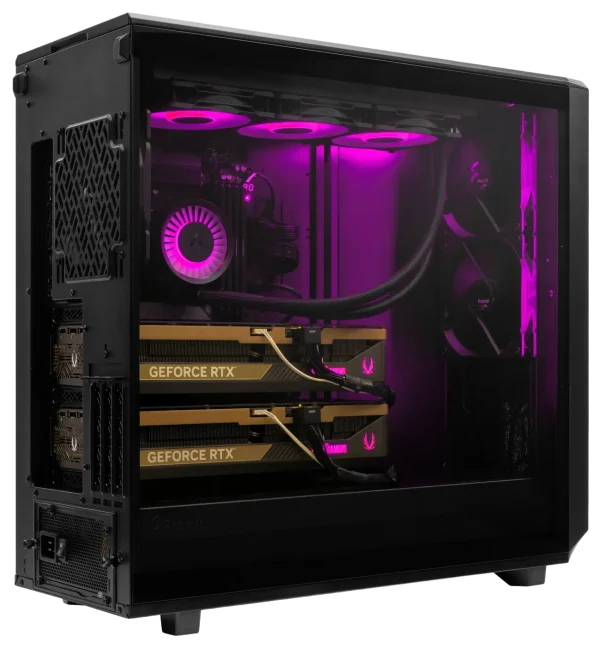 MES2X Dual GeForce RTX 5090 Liquid Cooled AI Custom Workstation - Image 5