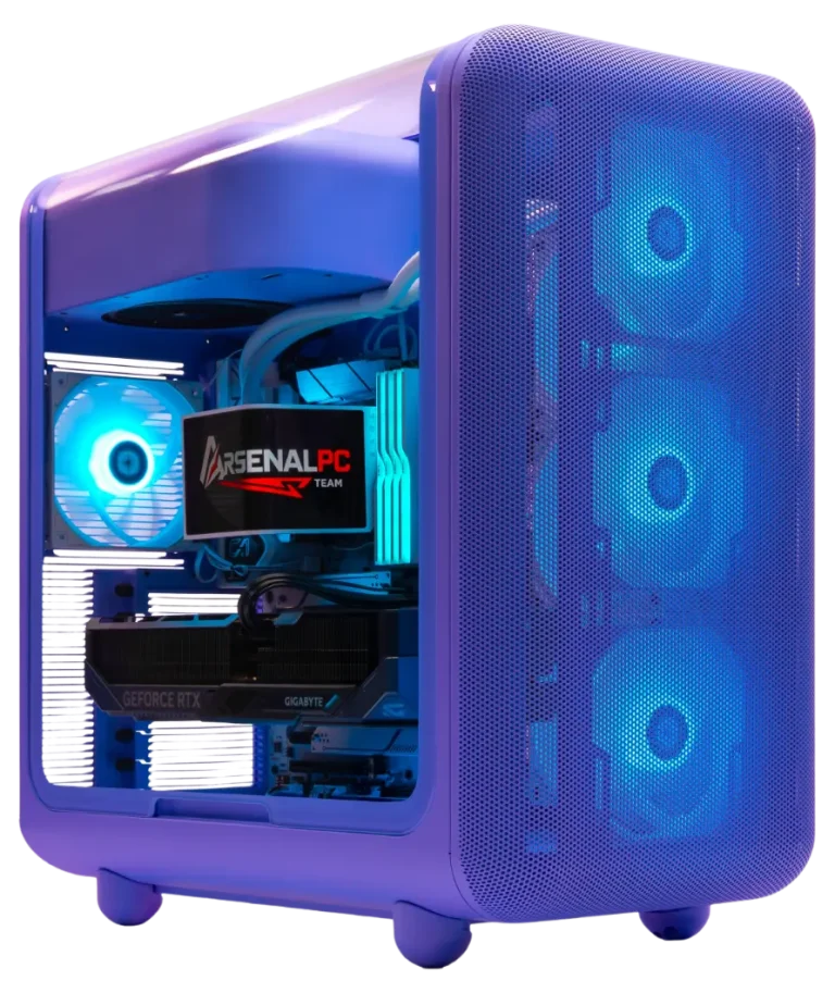 HYTE X50 Purple, Radeon RX 9070 XT 16GB, Ryzen 9 9900X3D, DDR5 64GB, 4TB NVMe SSD, Gaming PC